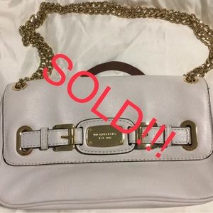 Michael Kors Hamilton leather flap shoulder bag